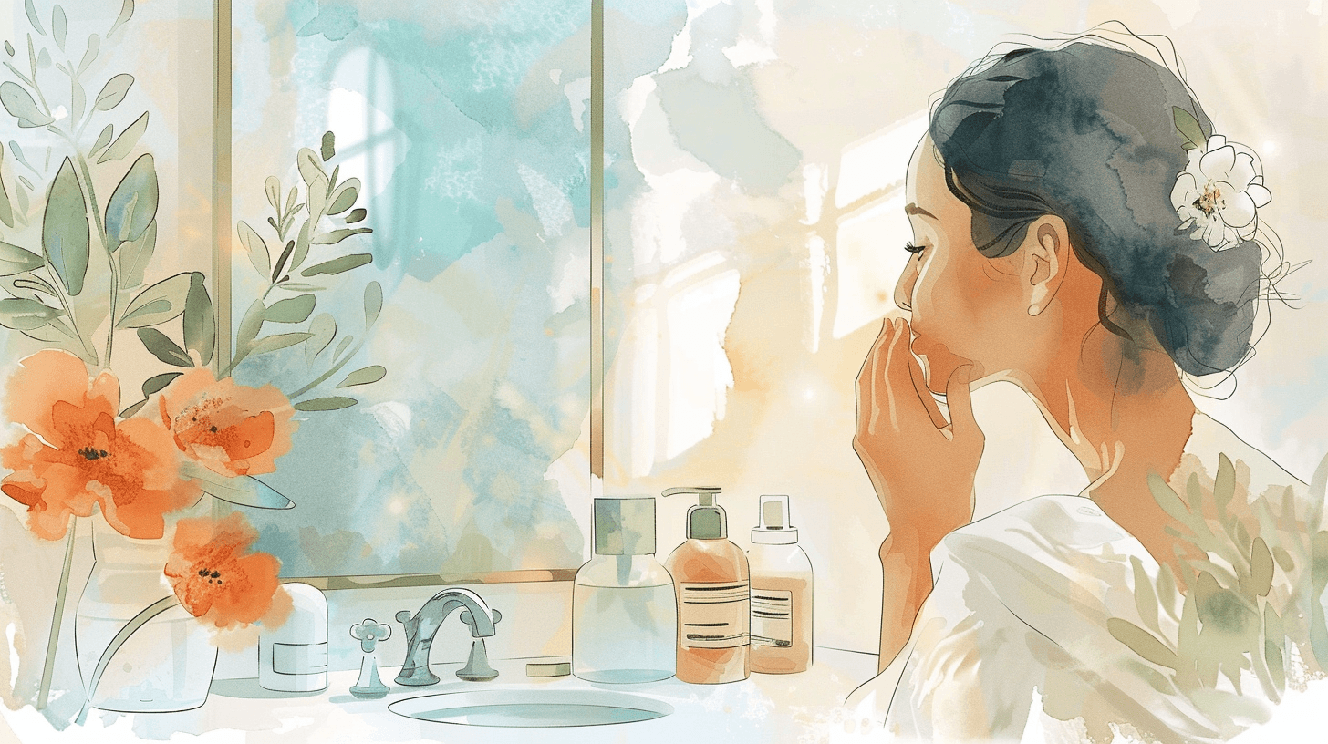 Woman preparing for the day with self-care routine - Bloom Psychology return to work